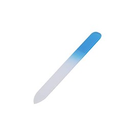 Nail File with Plastic Sleeve,Crystal Finger Nail File,Double Sided Finger Glass Nail Art Tool Buffer Professional Manicure Polishing for Women Girls