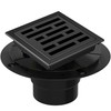 4 Inch Square Shower Floor Drain, Shower Drain Kit with