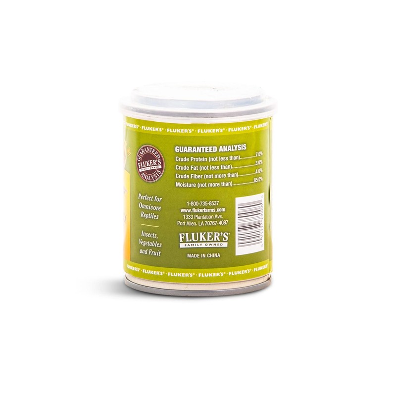 Fluker's Gourmet Canned Food for Reptiles, Fish, Birds and Small