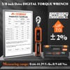 coobeast Digital Torque Wrench, 3/8 Drive Electronic Torque Wrench Set