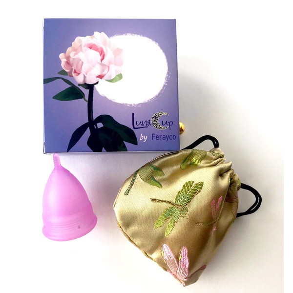 Luna Cup by Ferayco Menstrual Cup, 1 Small Period Cup with 1 Carry Bag.