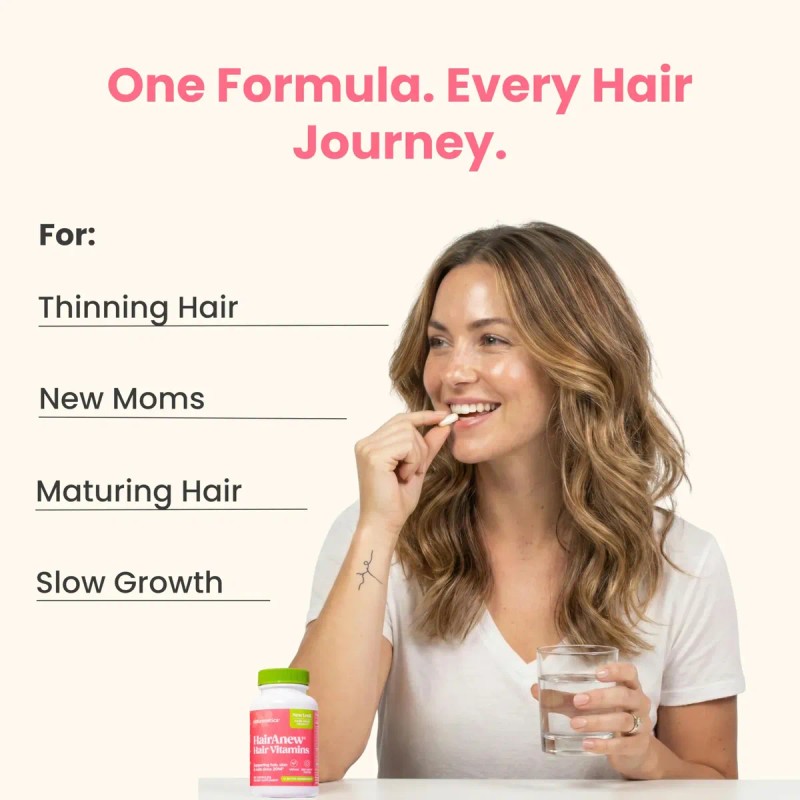 Naturenetics Hairanew Vitaminas Crecimiento Cabe