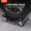 VEVOR 2 PCS 3000LB Car Dolly Wheel Tire Dolly Heavy