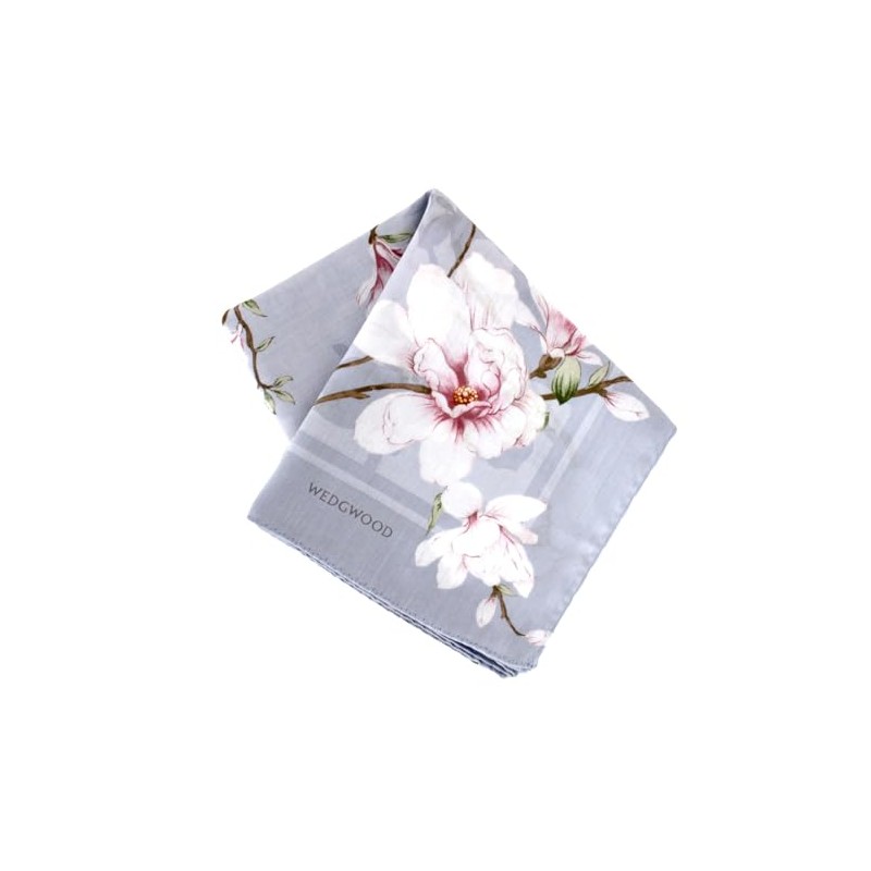 WEDGWOOD 260039-0002-02 Large Print Handkerchief (Blue) Magnolia Easy Care Processing