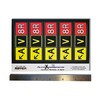 Aviator (AV8R) Aviation Sticker, Taxiway Sign, 5 Pack, 3" x