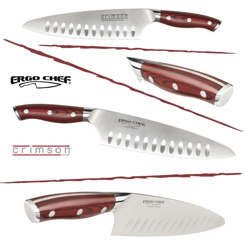 Ergo Chef Crimson Series 8” Chef’s Knife - Forged High