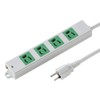 Sanwa Supply TAP-K4-3G Construction Property Tap, 3P, 4 Socks, 9.8