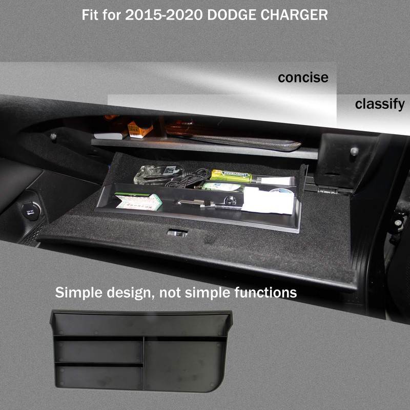 crosselec Glove box Insert ABS Organize storage tray fit for