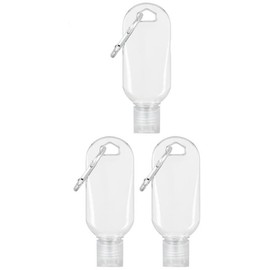 3Pcs Transparent Portable Hot Sauce Keychain Bottles - Mini Ketchup Containers for On-The-Go - Refillable Travel Size Hot Sauce Keychain, 2oz/50ml Bottles,Sauces,Gravies and Marinades,Hot Sauce