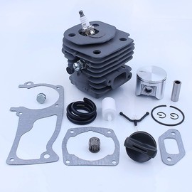 Mtanlo 47mm Cylinder Piston Gaskets Kit for Husqvarna 357XP 359 Rancher EPA 357 XP Big Bore 2156 2159 Chainsaw Decompression Valve Spark Plug Needle Bearing 537157302 537157304