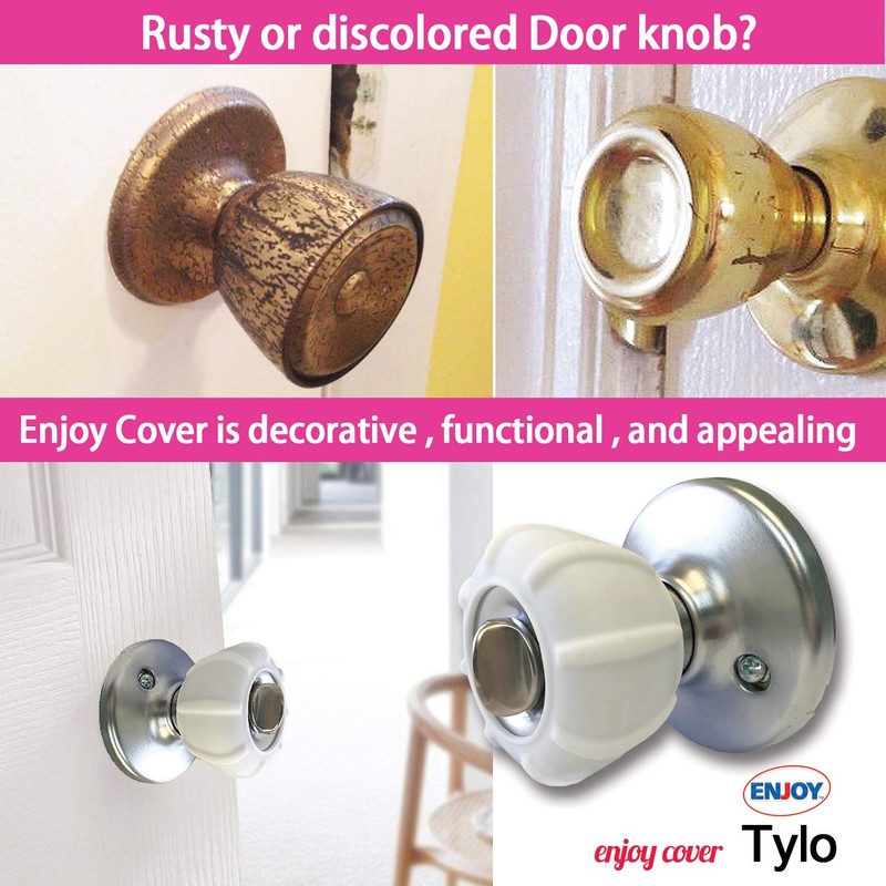 Enjoy Cover - 2 Pack Silicone Door knob Grips Maximum