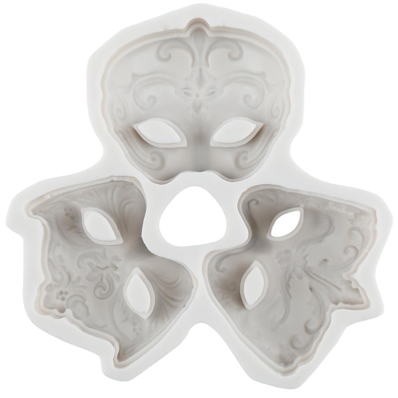 Masquerade Mask Polymer Clay Molds Dance Party Mask Silicone Mold