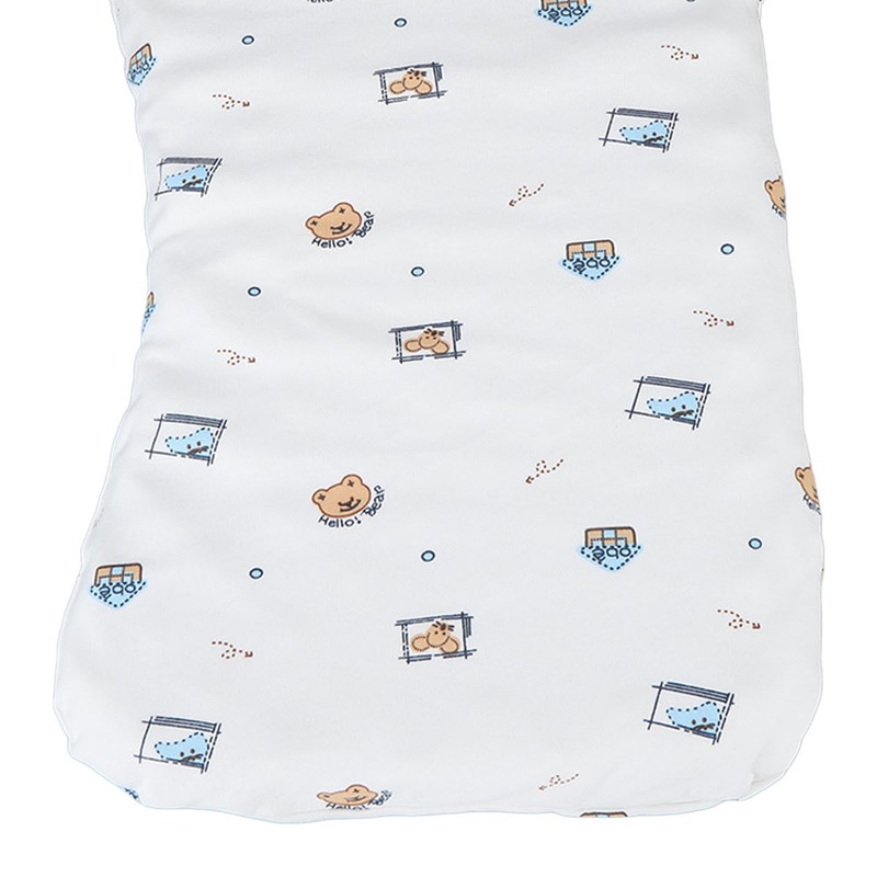 Baby Nursery Pillow Pure Cotton Cartoon Print Wave Single Layer