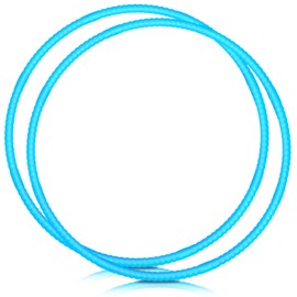 WinnerWhy 2 Pcs Toy Hoop Exercise Hoop Detachable Adjustable Plastic Toy Ring Playground Equipment for School Colored Circles Exercise Ring for Teens Dog Agility Equipment(Blue,26 Inch)