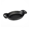 Chef's Supreme 16 oz. Cast Iron Mini Oval Skillet, Each