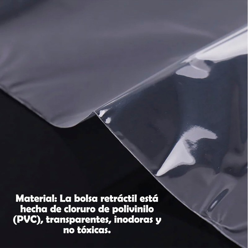 Transparente Schrumpfbeutel, 100 Stück, Schrumpffolie, für Verpackungen, 5 x 20