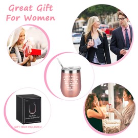 Livole Leaving Gifts for Colleagues Women, Chance Made Us Colleagues Gifts, Christmas Gifts for Work Colleagues, Friendship Presents for Woman, Ladies, 12oz 350ml Stainless Steel Vacuum Wine Tumbler