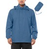 Outdoor Ventures Men's Rain Jacket Waterproof Lightweight Packable Rain Shell