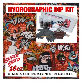 Dip Ape Hydrographic dip kit Graffiti Style Sticker Bomb hydro dip dipping 16oz