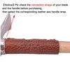 Leather Axe Collar Guard, Axe Handle Wraps Covers for Gardening