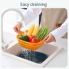 Cestas de lavado de verduras multicapa en la cocina Cestas