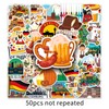 Germany Stickers 50 Pcs Vinyl Funny Germany Travel Sticker for