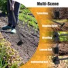 Lcokeiy Hoe Garden Tool,Triangle Gardening Hoe with Sharp Blade for