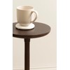 Kate and Laurel Nisha Modern Mango Wood Round Drink Table,
