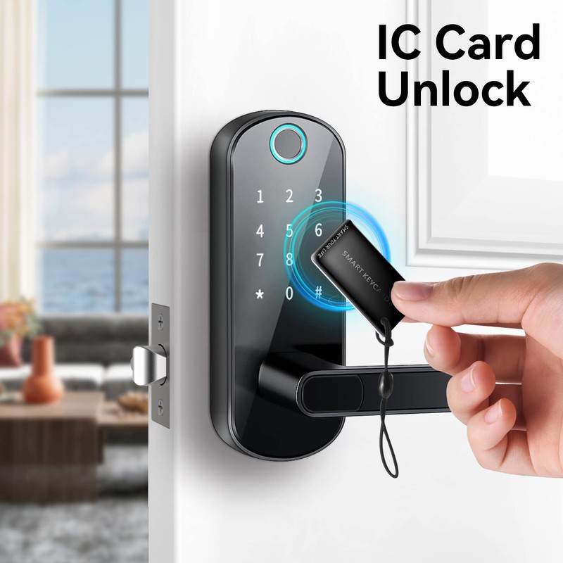 TTLock Smart Lock - Bluetooth Enabled Fingerprint & Touchscreen Keyless