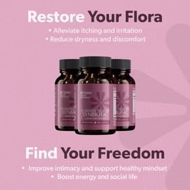 BIOMA Feminine Health Synbiotic - Women's Health Supplement for Healthy Vaginal pH, Urinary Tract & Digestive Support - with Probiotics, Cranberry & Tributyrin - 60 Capsules (30-Day Supply)