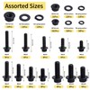 Gternity 292PCS M6 M8 M10 Flange Bolts Nuts Assorted Hex