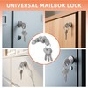 Mailbox Lock Replacement with 4 Keys - Multipurpose Mail Box