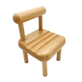 Pomya Soporte para Telfono Celular de bamb, Mini Silla de Linda Soporte de Escritorio para Telfono Mvil, Estacin de Carga Universal Porttil para...   
