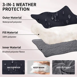 Miracle Baby Bunting Bag for Stroller, Warm Fleece Footmuff with Zippers, Convertible Infant Toddler Sleeping Bag Blanket for Boys Girls