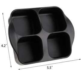 Jucoan 5 PCS Oil Vinegar Dispenser Bottles Set with Caddy Stand, Tabletop Glass Salt Pepper Shaker Olive Oil Vinegar Cruets Set with Tray for Home Kitchen Restaurant RV Camp Travel Wedding Party