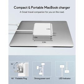NSPENCM 85W Mac Book Pro Charger, Replacement AC 85w 2T-Tip Connector Power Adapter,Laptop Charger Compatible with MacBook pro & Mac Book Pro 13 inch-15 inch Retina After Mid 2012