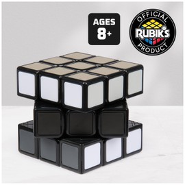 Rubik’s Cube, Wednesday Cube, Greyscale Wednesday Collectible & Desk Décor, Problem-Solving Brain Teaser, Color-Matching Puzzle, Fidget Toy & Sensory Puzzle, for Ages 8 & Up