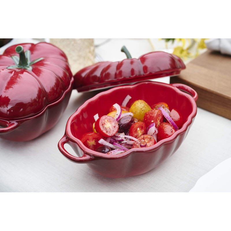 staub 40511-855 Tomato Cocotte 40511-855 Tomato Cocotte 40511-855 Ceramic Cocotte