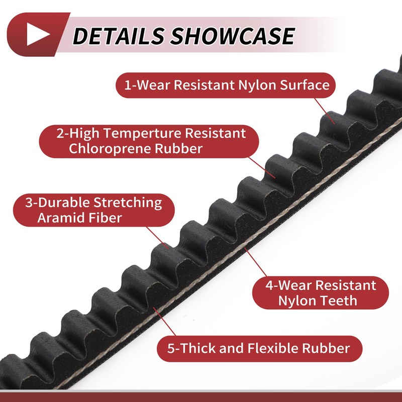 HEROFFIX Drive Belt for Honda Aero 125 NH125 1984 V-Belt