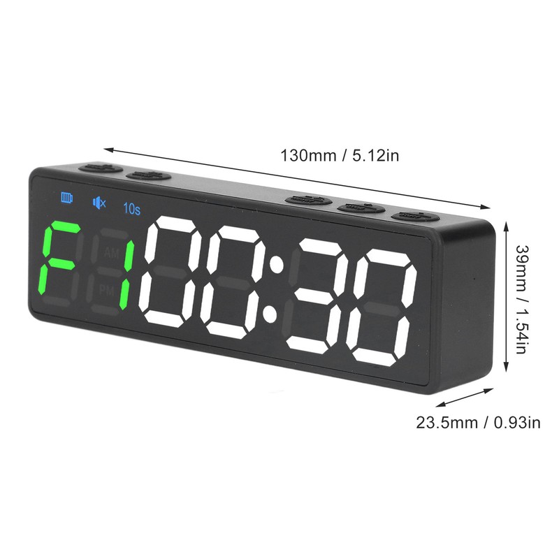 Gym Timer Portable Workout Interval Timer Fitness Clock Large Digital