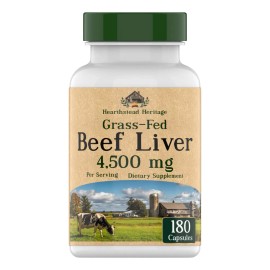 Tnvitamins Hígado De Res Deshidratado Cápsulas 180