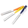 3pcs Nut File Tapered Cutting Edge Comfortable Handle Double Sided