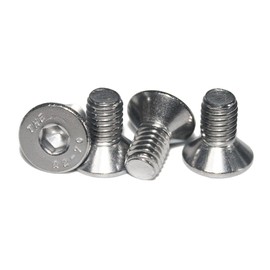 Countersunk Screw M4 x 10mm Stainless Steel V2A VA A2 DIN 7991 / ISO 10642 Hex Socket (Pack of 100)