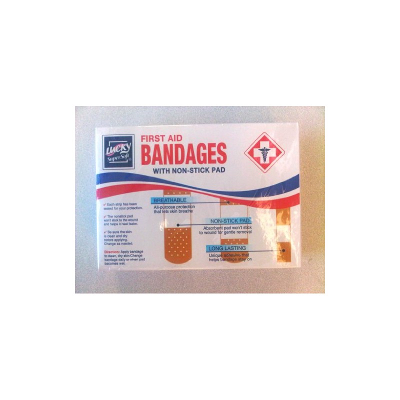 Lucky Super Soft First Aid Bandages, 100 Count