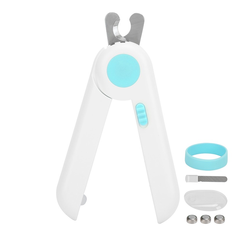 LED Pet Nail Clippers Durable Avoid Over Cutting Pet Nail