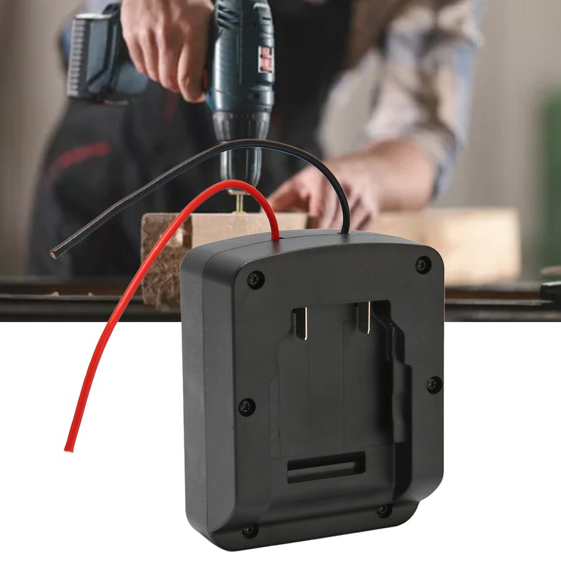 Secure Battery Adapter Independent Switch Dock Power Connector with Wires