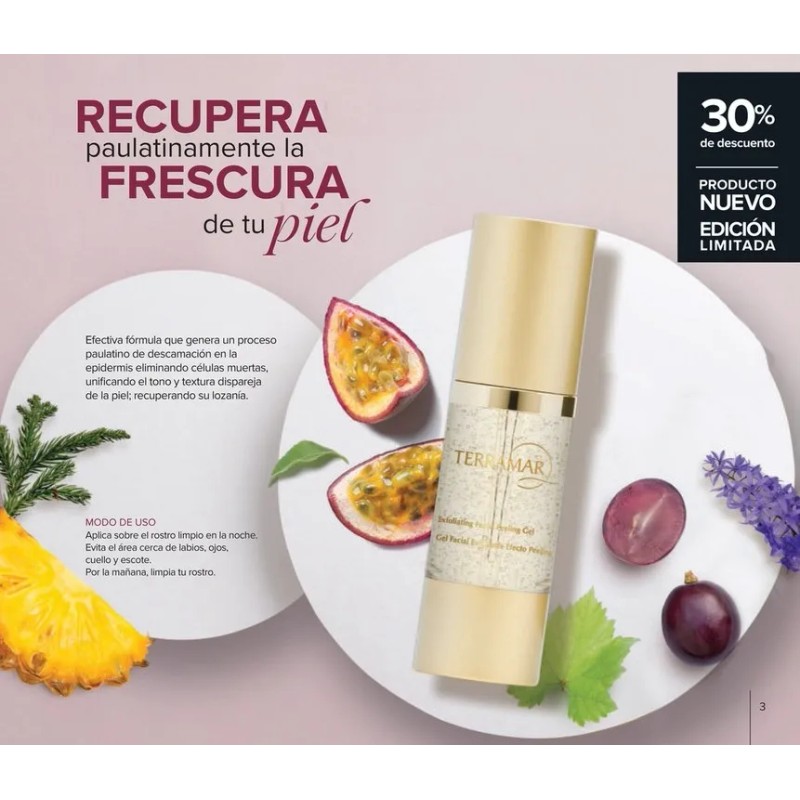 Gel Facial Exfoliante Terramar Anti Edad Todo Tipo De Piel