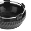 4 Pcs 60mm Wheel Center Caps Carbon Fiber Style Tyre