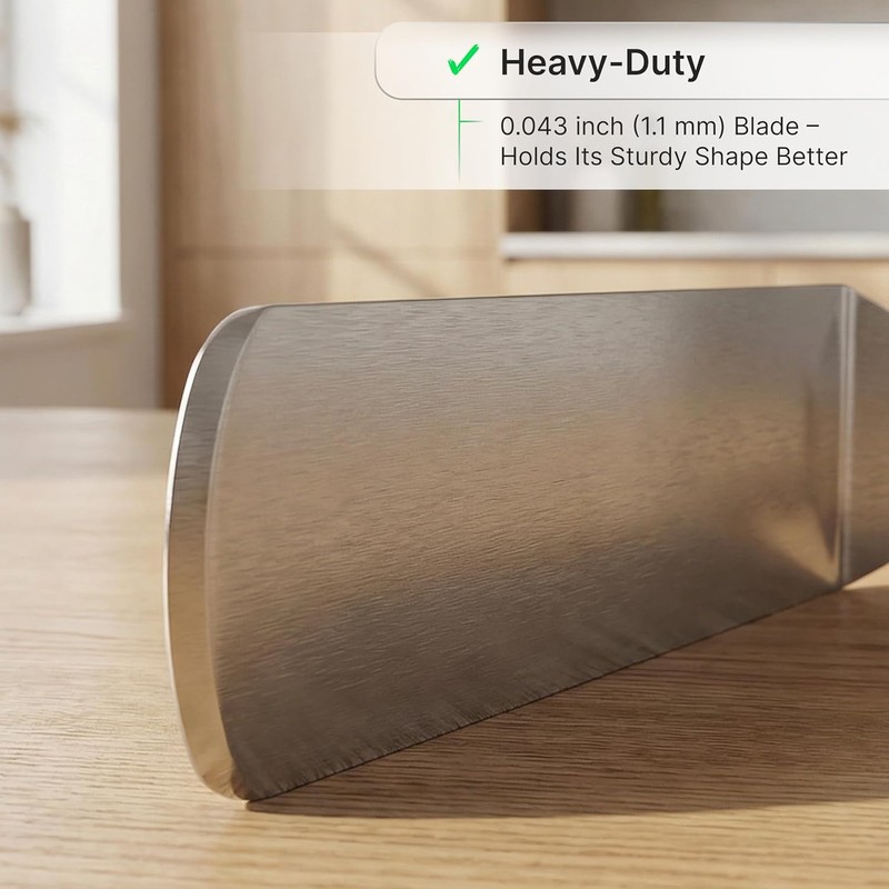 Stainless Steel Spatula Set - Heavy Duty Spatula and Scraper
