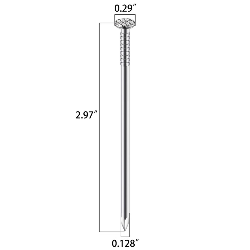 Wensilon (40 pcs)3 inch Stainless Steel 304 Nails, Hanging Nails,